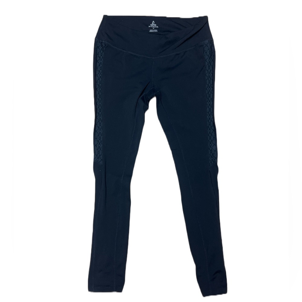 prAna Leggings Women's Medium (M) Black Lennox Low Rise Yoga Pants Athleisure